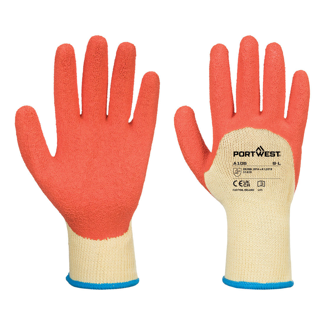A105 - Grip Xtra Handschoen - Portwest - Geel/Oranje