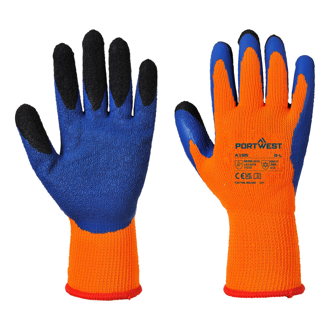 A185 - Duo-Therm Handschoen - Portwest - Oranje/Blauw