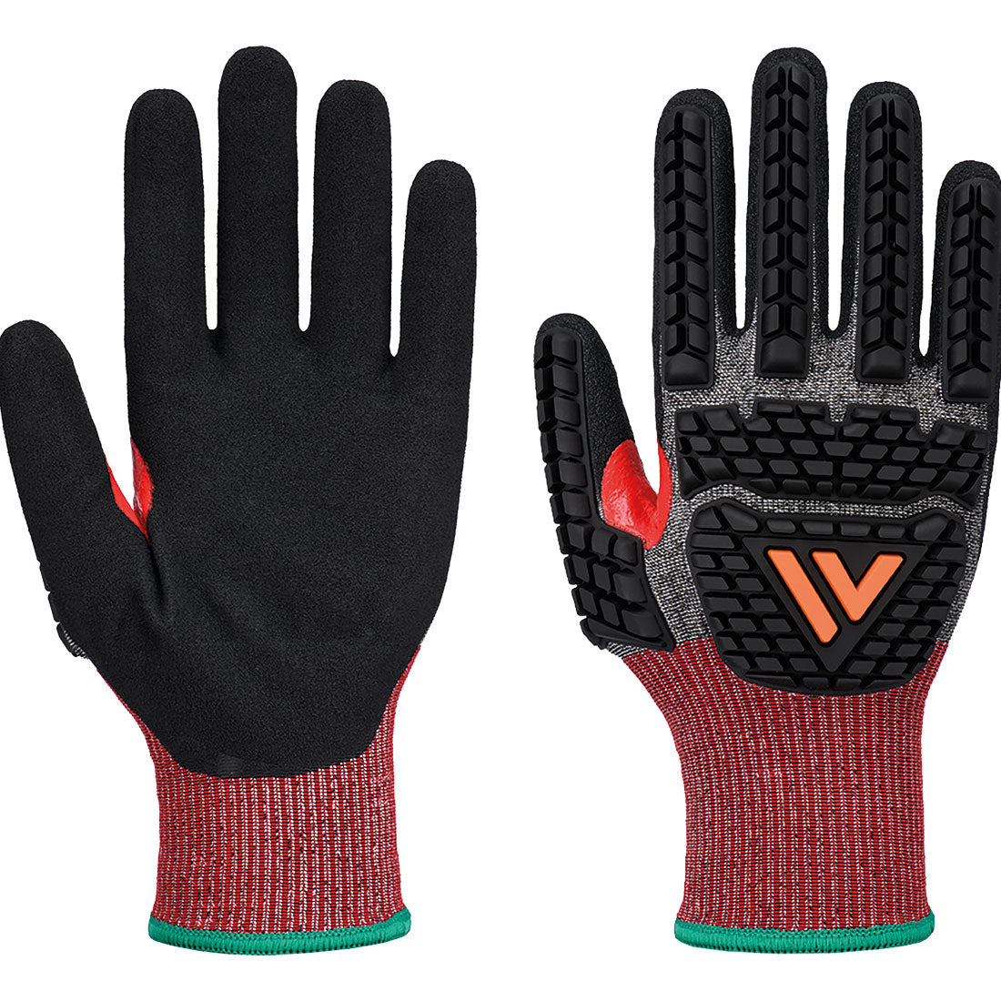 A732 - CS Impact F18 Nitrile Sandy Glove - Portwest - Grijs/Zwart