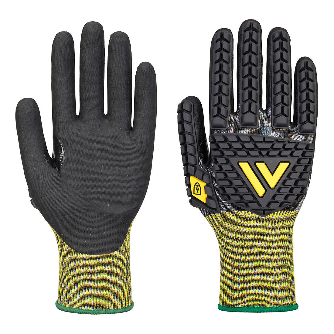A756 - Impact E18 Nitril Antistatische ESD Handschoen - Portwest - Zwart