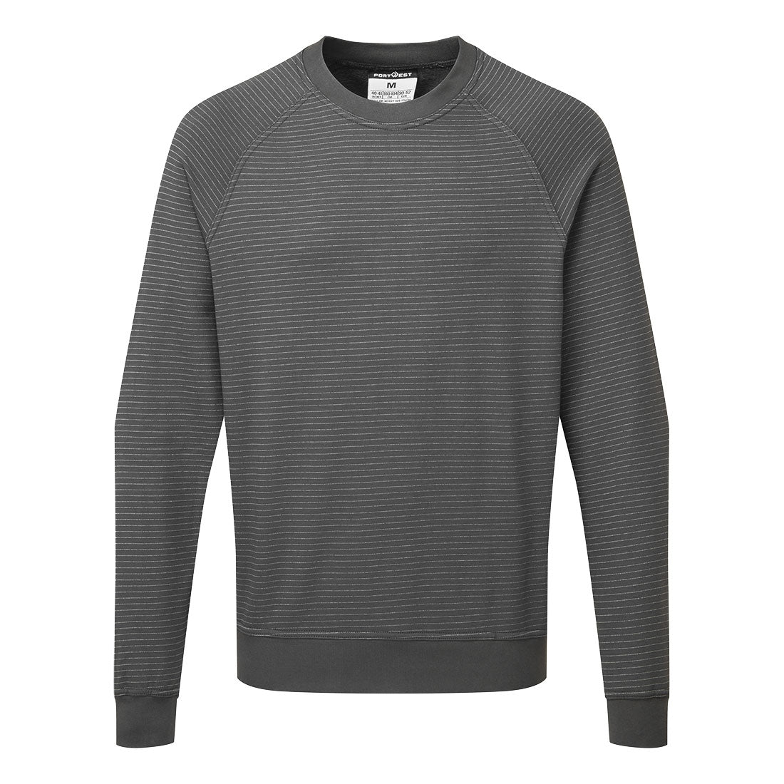 AS24 - Anti-statisch ESD Sweatshirt - Portwest - Zoom Grijs