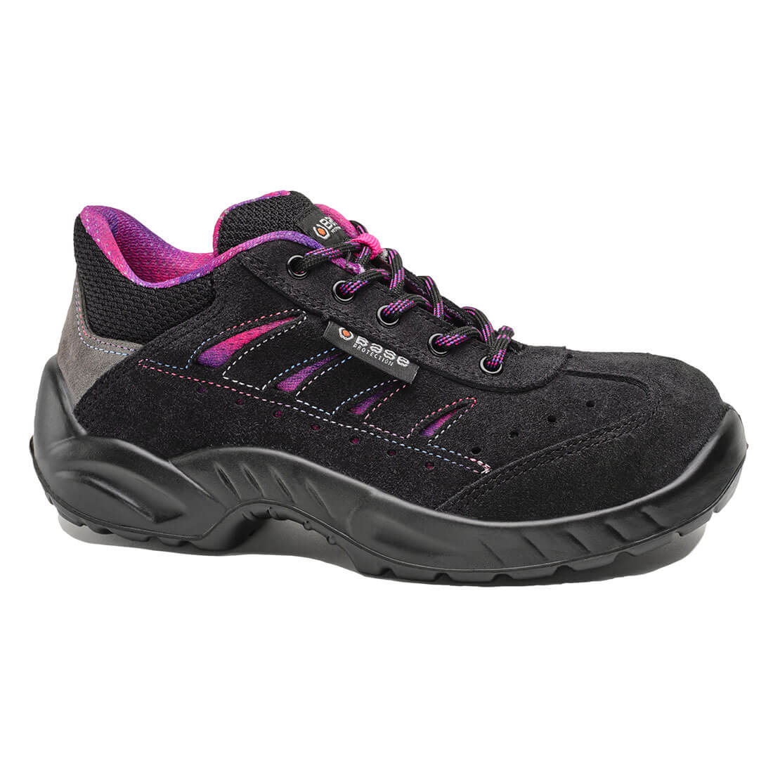 B0168D - Werkschoen Zoe Shoe S1P SRC - Portwest - Zwart/Fuchsia