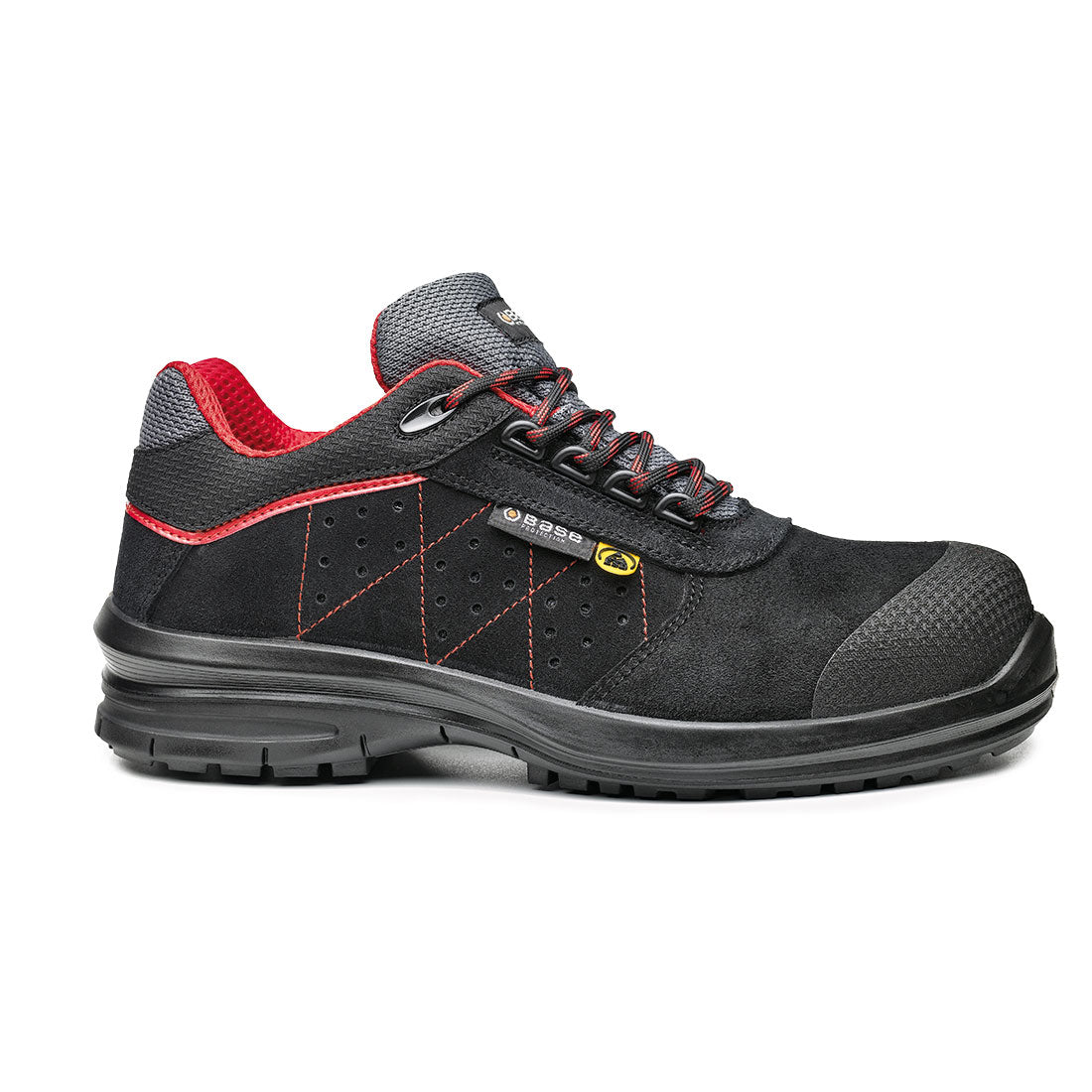 B0953 - Werkschoen Quasar/Cursa S1P SRC - Portwest - Zwart/Rood