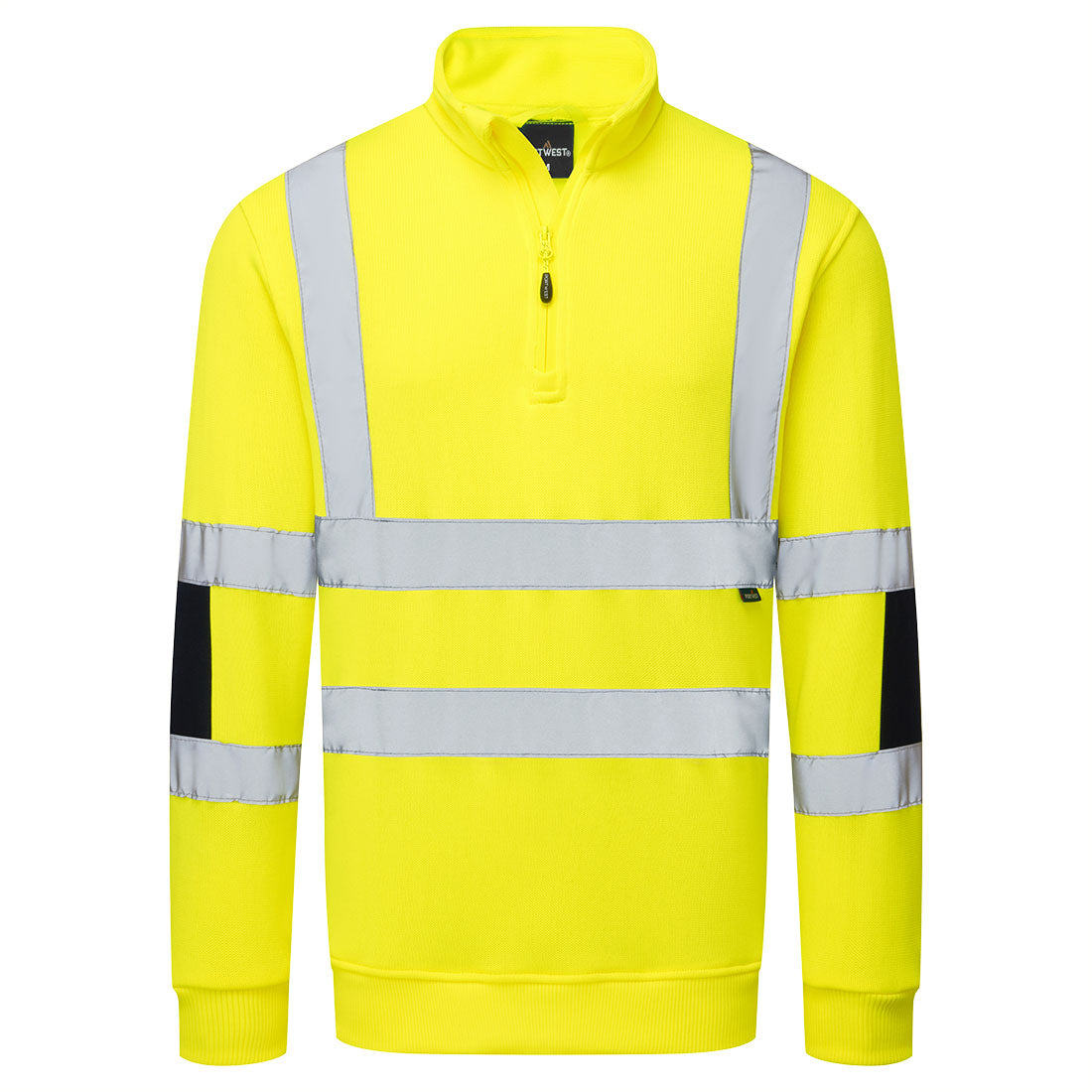 B314 - Hi-Vis Knitted Half Zip Sweatshirt - Portwest - Geel