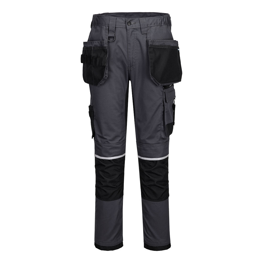 CD845 - WX2 Eco Stretch Broek met holsterzakken - Portwest - Grijs Kort