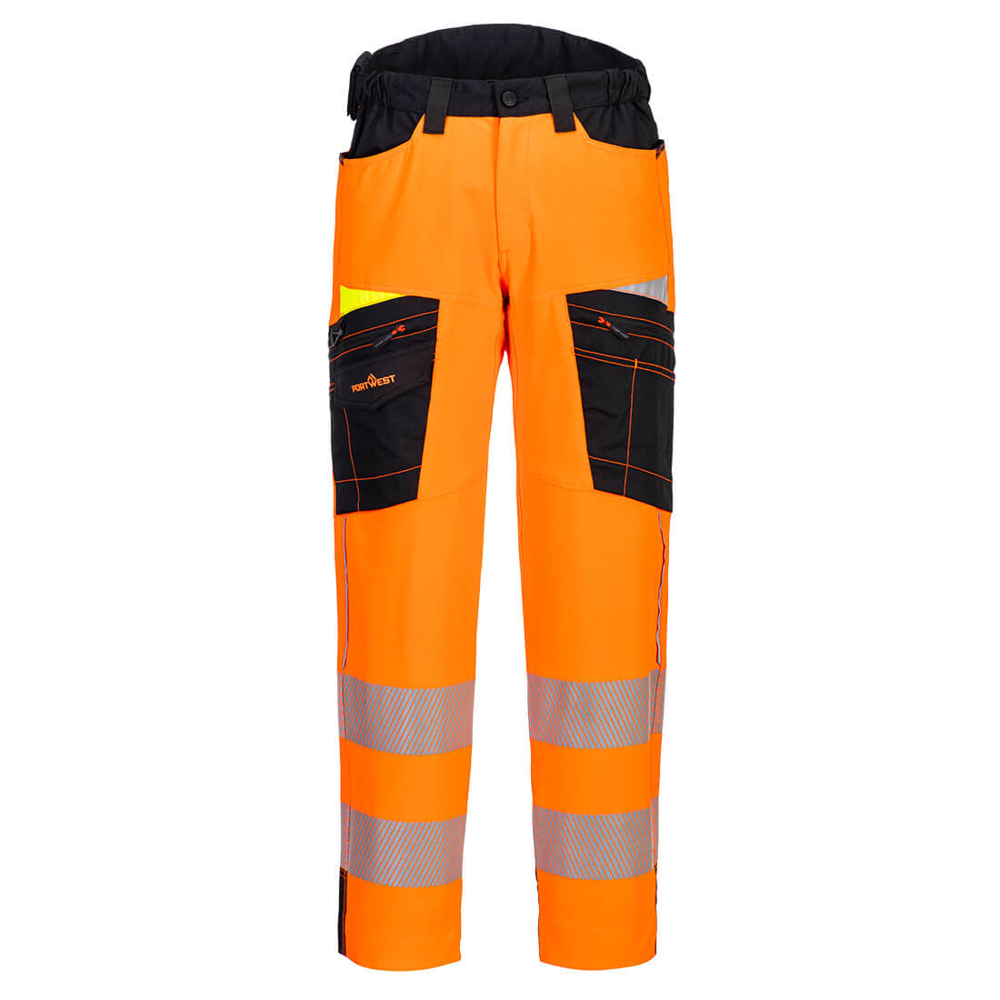 DX453 - DX4 Hi-Vis Service Broek - Portwest - Oranje/Zwart