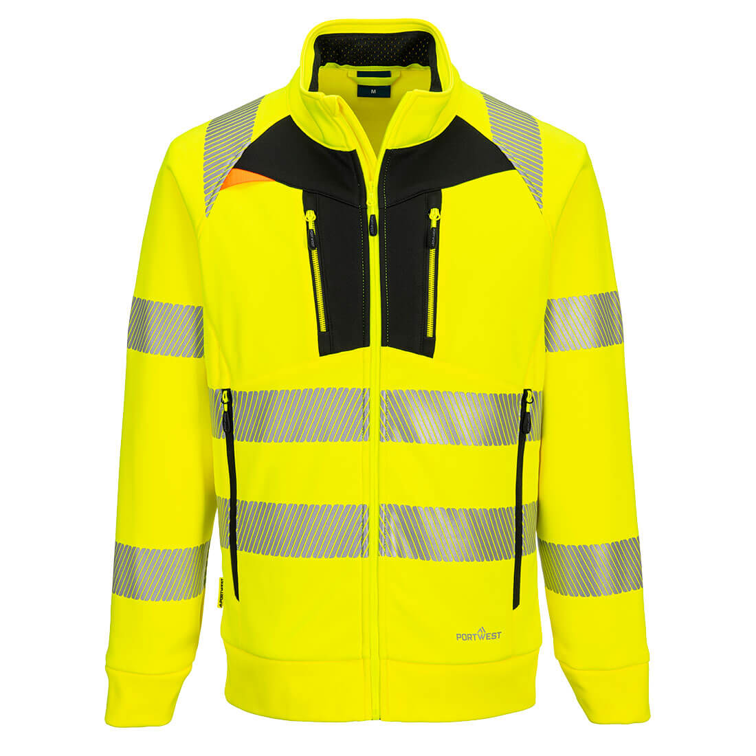 DX477 - DX4 Hi-Vis Sweatshirt met rits - Portwest - Geel/Zwart