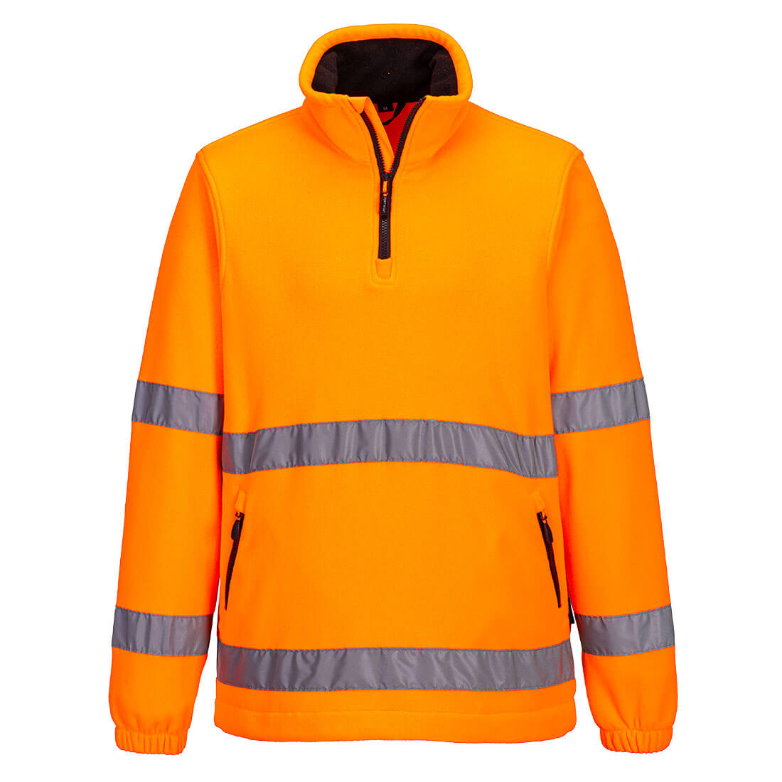 F302 - Hi-Vis 1/2 Zip Fleece - Portwest - Oranje