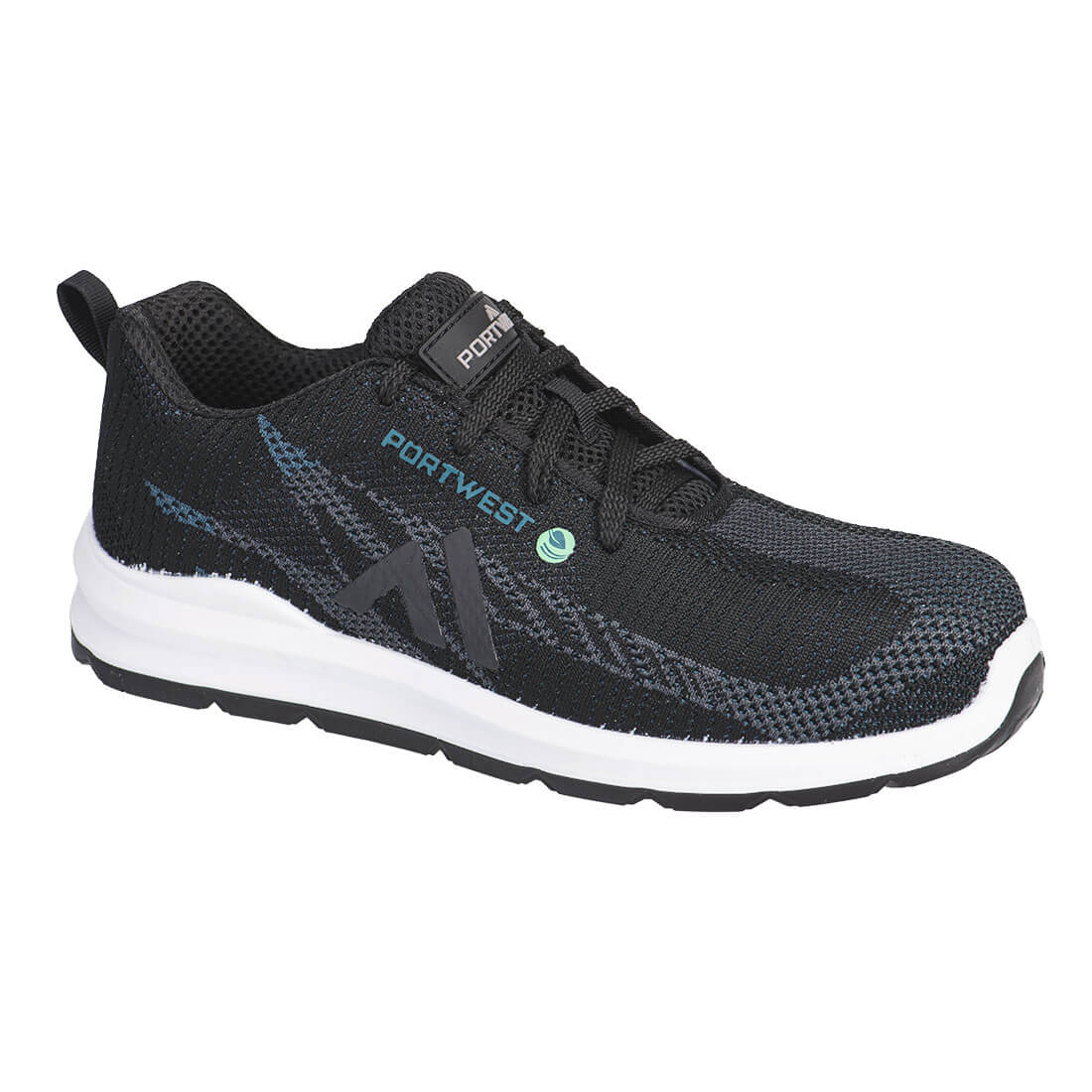 FC06 - Werkschoen Eco Fly Composiet Trainer S1PS SR FO - Portwest - Zwart/Blauw