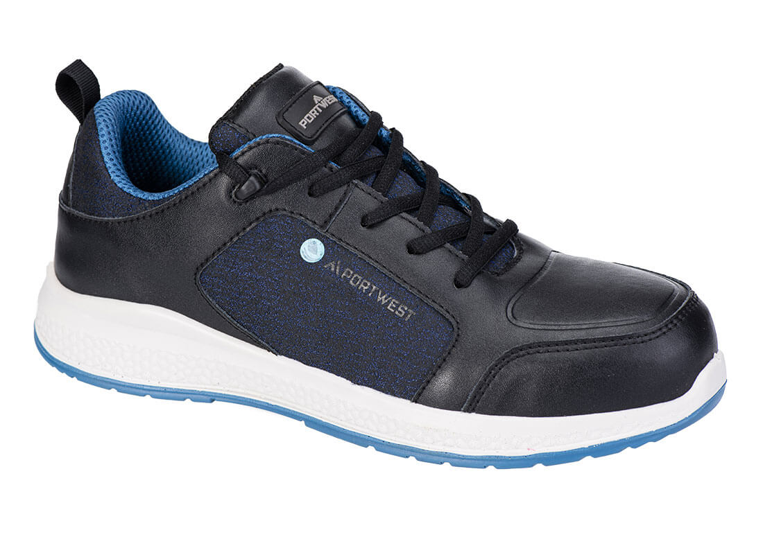 FC07 - Werkschoen Eco-composiettrainer S3S SR - Portwest - Zwart/Blauw