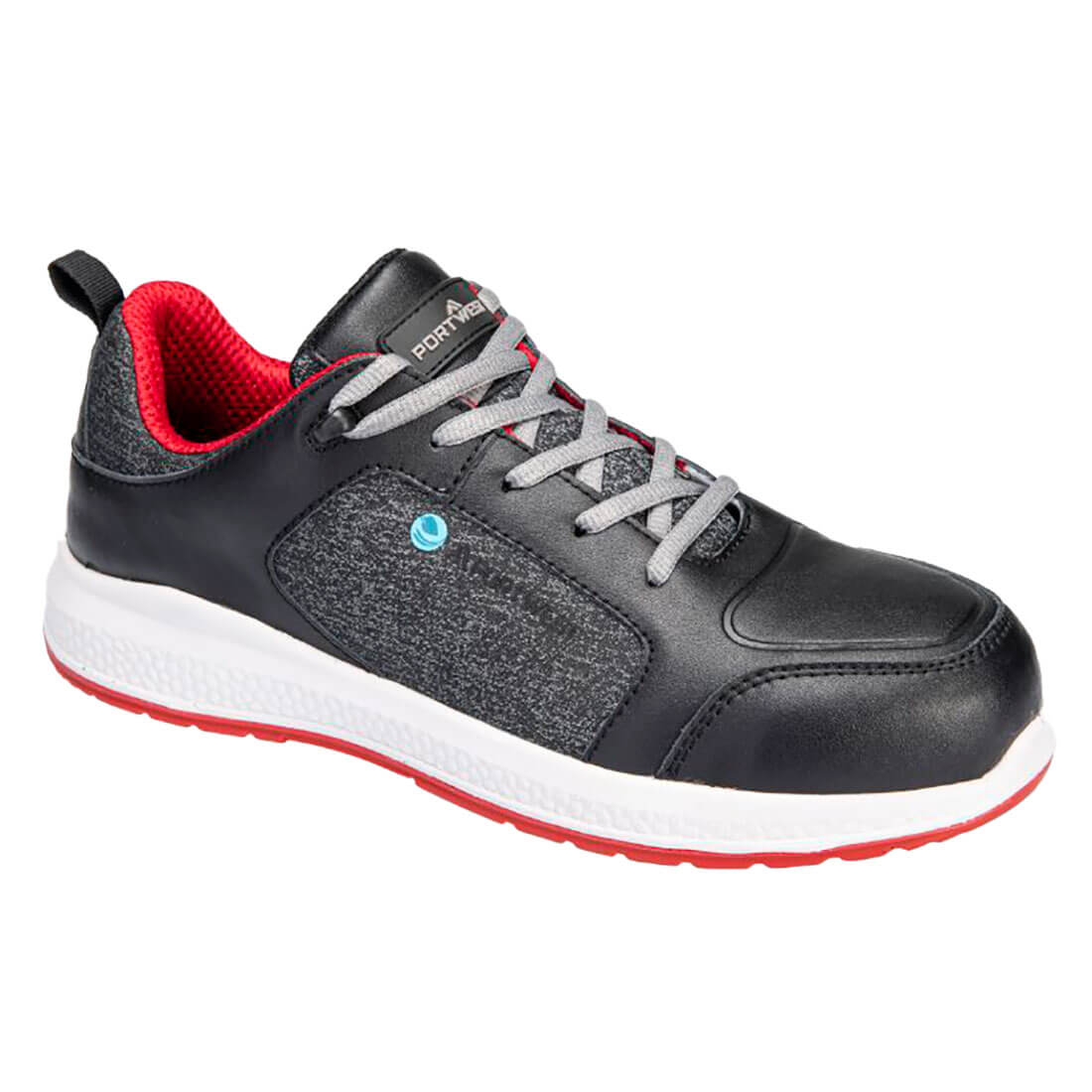 FC07 - Werkschoen Eco-composiettrainer S3S SR - Portwest - Zwart/Rood