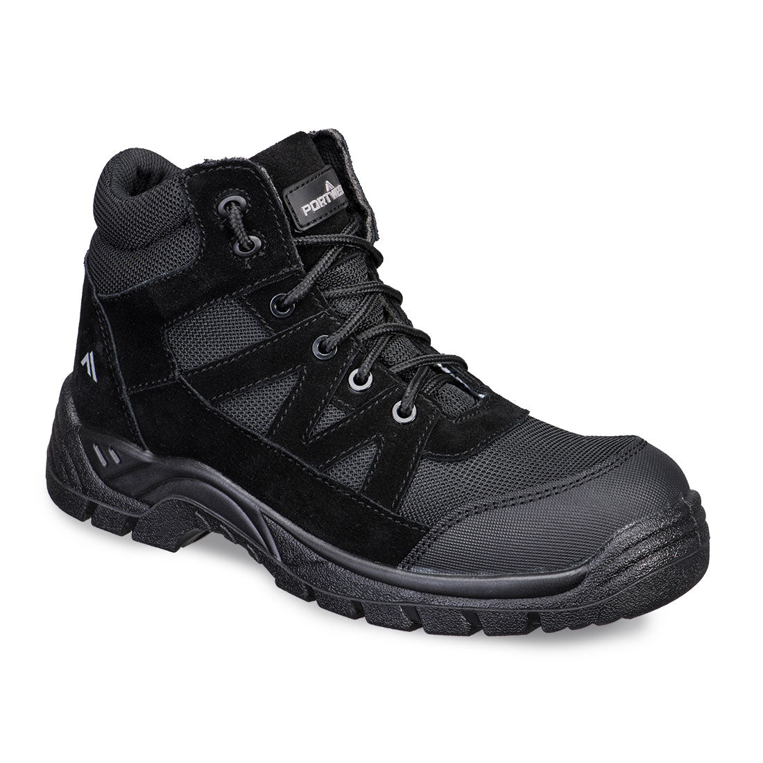 FC20 - Composietschoen Textiel Suède schoen S1PL SR FO - Portwest - Zwart