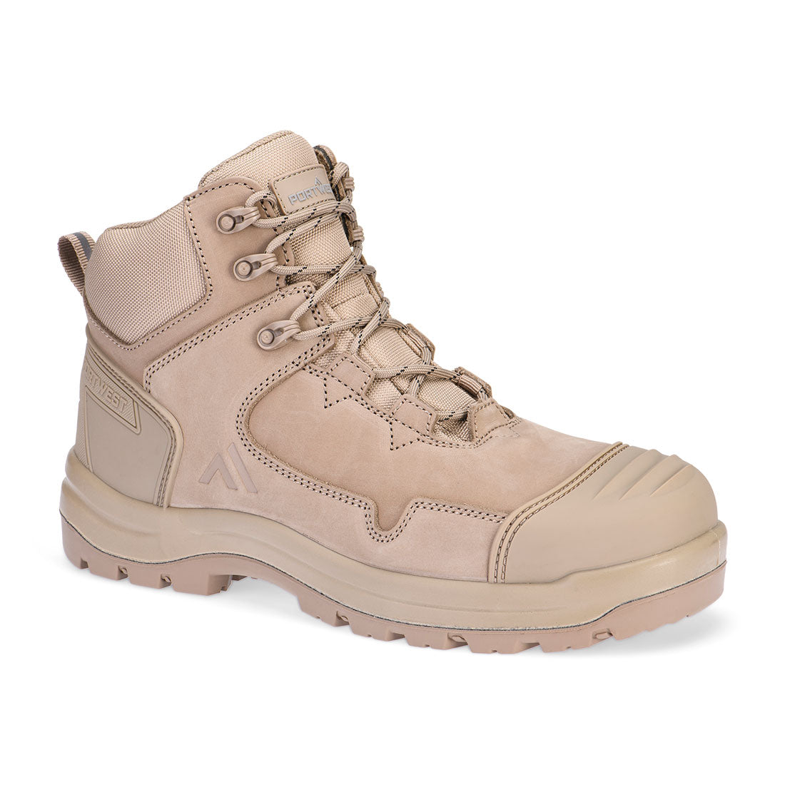 FD04 - Composiet Nubuck lederen halfhoge schoen S3S HRO SR FO SC LG - Portwest - Stone