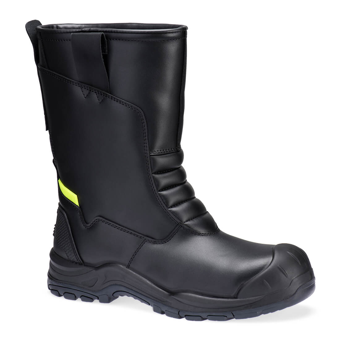 FD07 - Stalen Lederen Winterlaars S3L SC HRO CI SR - Portwest - Zwart
