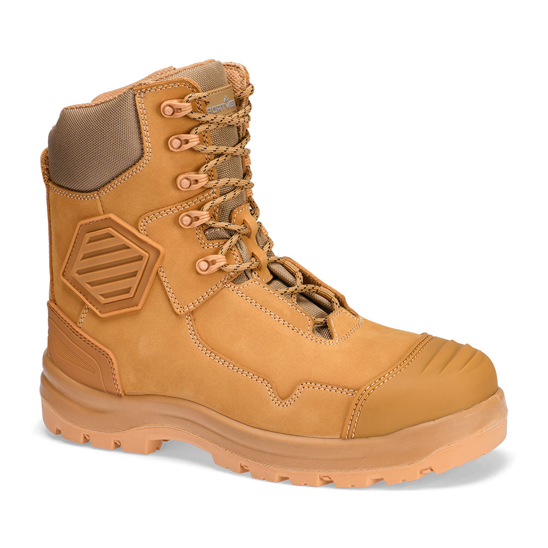 FD22 - Werkschoen Composiet lederen scheenbeschermer S3S HRO FO SC HI CI AN LG SR - Portwest - Wheat