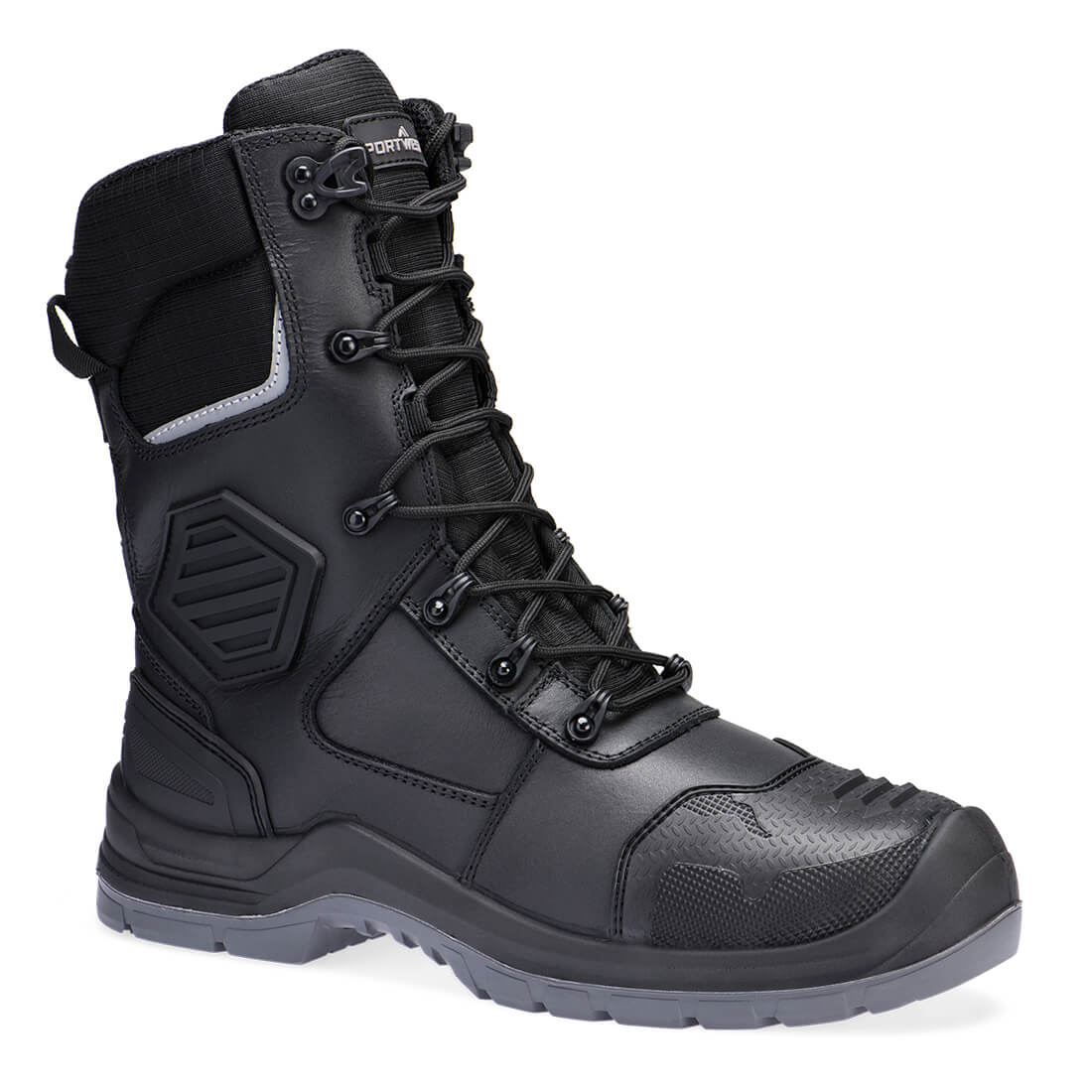 FD26 - Samengesteld leder Hoge schoen S7L HRO M CI LG SC AN SR FO - Portwest - Zwart
