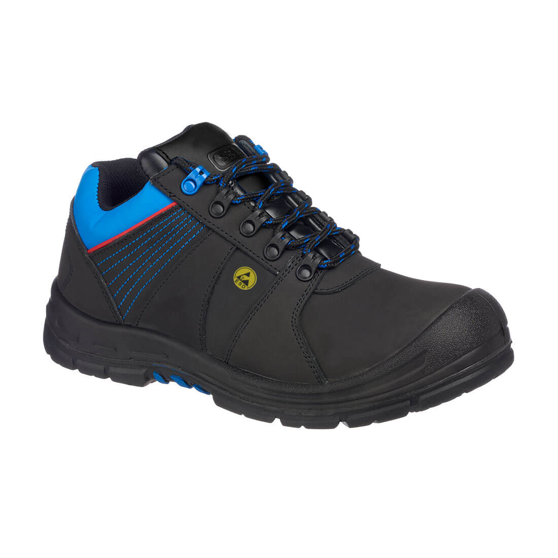FD27 - Portwest Compositelite Protector Safety Schoen S3 ESD HRO - Portwest - Zwart/Blauw