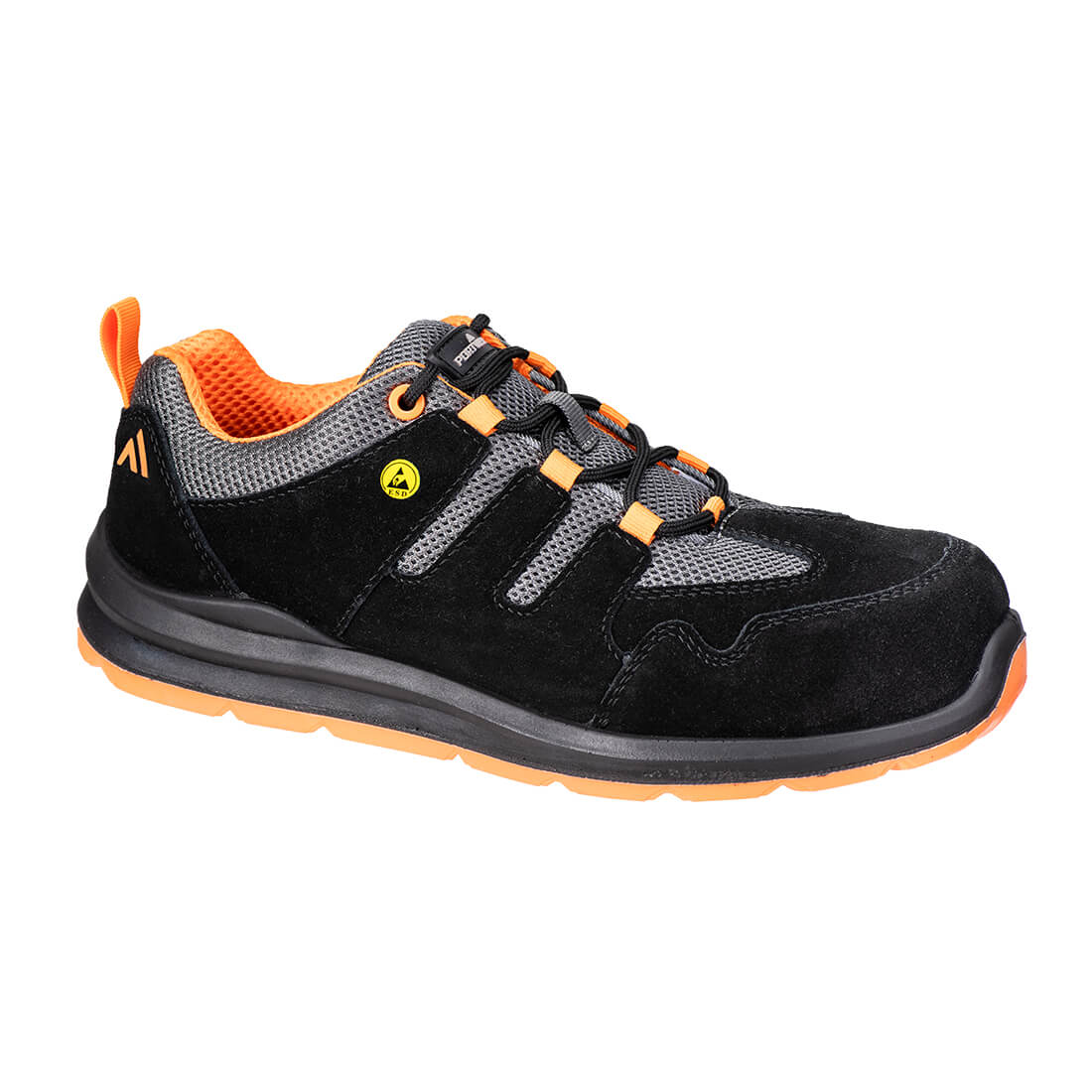 FE07 - Werkschoen Composiet Sandaal S1 ESD SR FO - Portwest - Zwart/Oranje