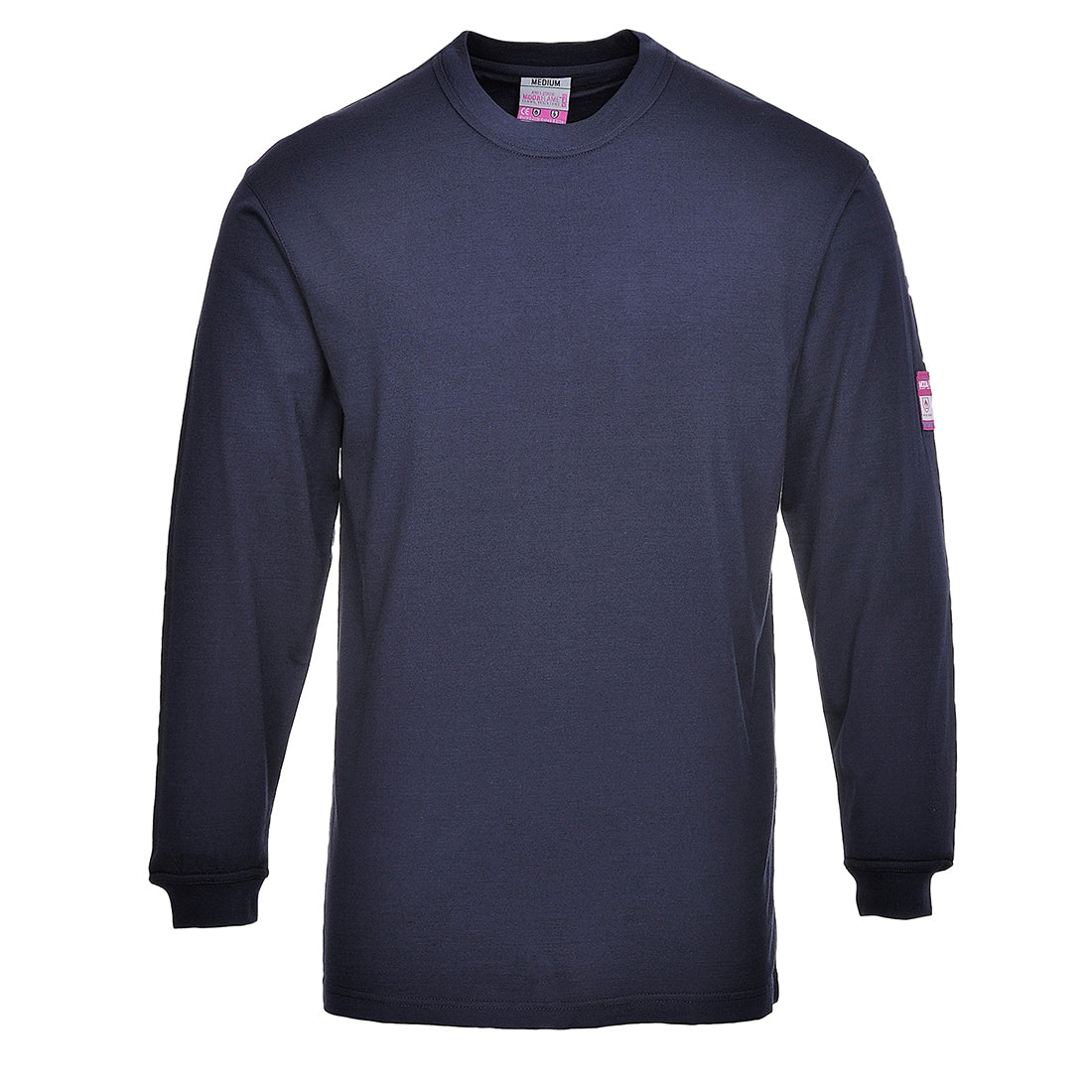 FR11 - Vlamvertragende Modaflame Anti-statisch T-Shirt Lange Mouw - Portwest - Marineblauw
