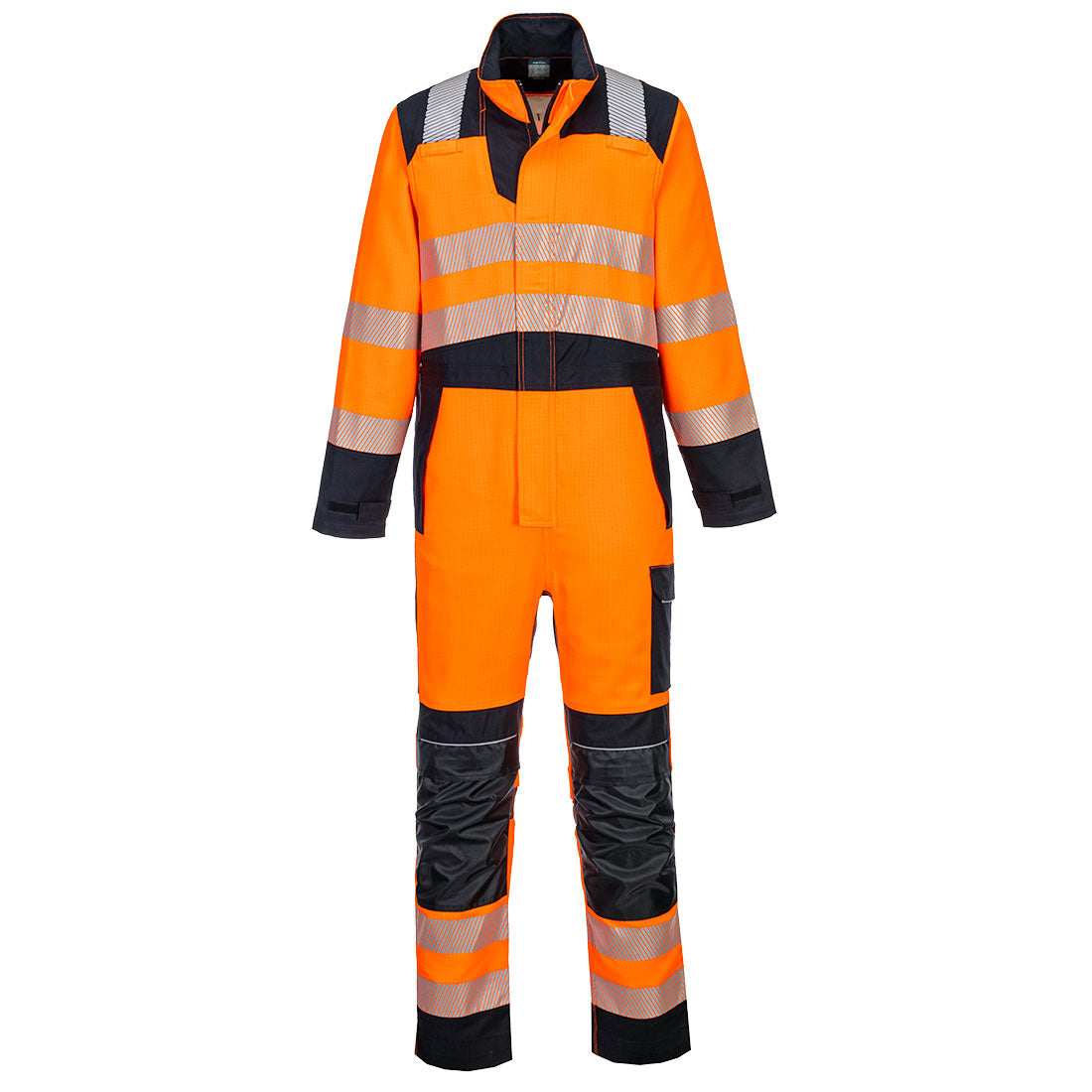 FR509 - PW3 Vlamvertragende Modaflame Hi-Vis Overall - Portwest - Oranje/Marineblauw