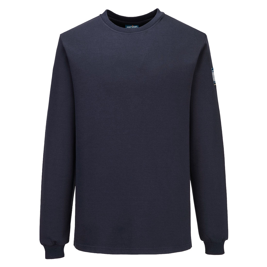 Modaflame gebreid FR T-shirt met lange mouwen - Portwest FR754 - Marineblauw