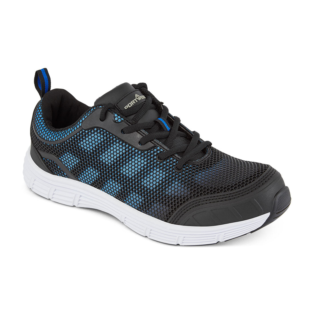FT15 - Werkschoen Steelite Tove Trainer S1P FO SR - Portwest - Zwart/Blauw