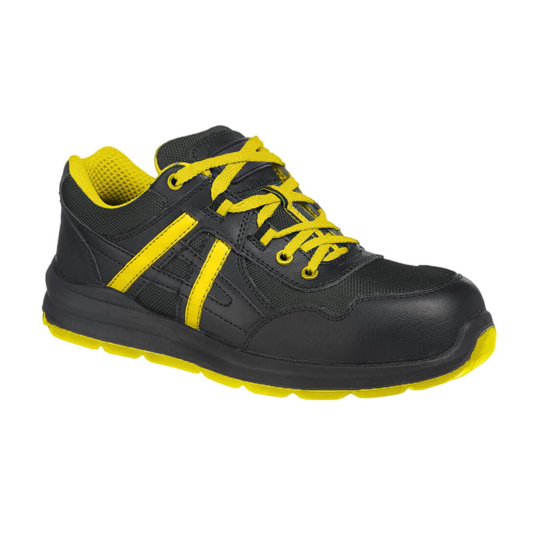 FT60 - Portwest Compositelite Volga Sportschoen S1P - Portwest - Zwart/Geel