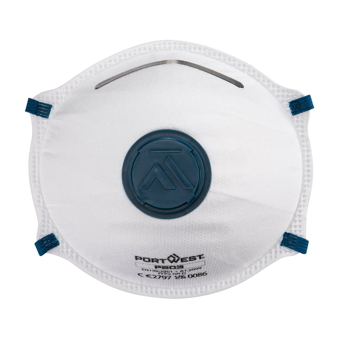 P203 - FFP2 Dolomite Gevouwen Masker - Portwest - Wit