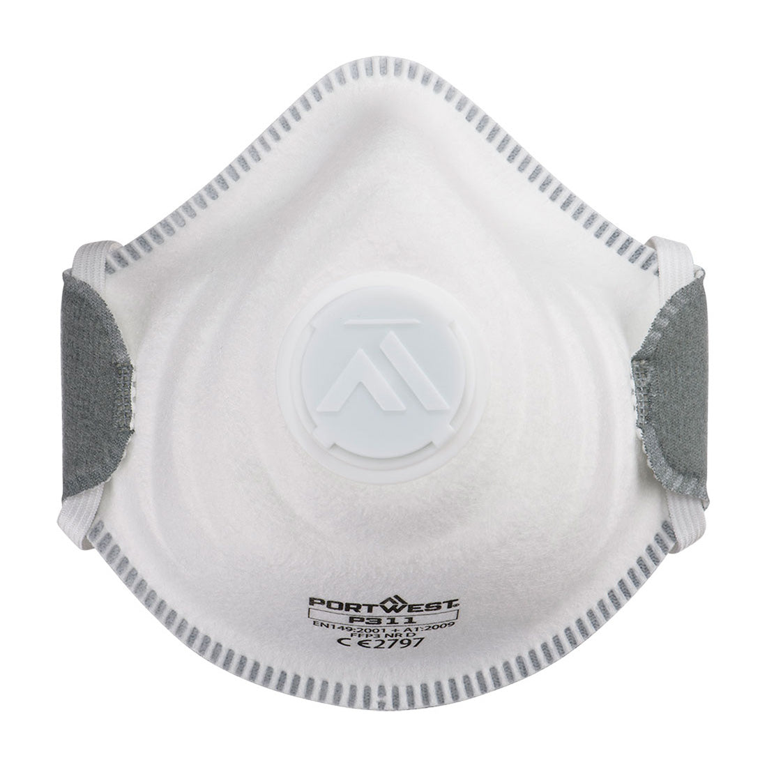 P311 - FFP3 Koolstof Masker met Ventiel (pk10) - Portwest - Wit