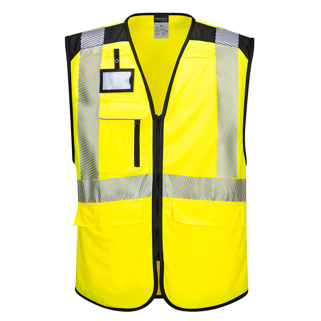 PW309 - PW3 Hi-Vis Executive Vest - Portwest - Geel/Zwart