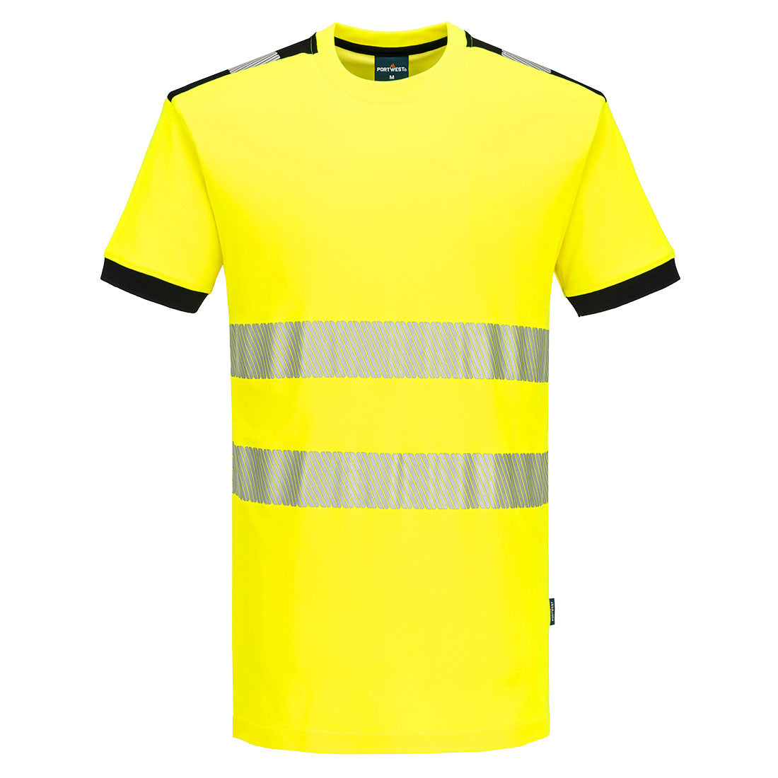 PW318 - PW3 Hi-Vis Cotton Comfort T-Shirt S/S - Portwest - Geel/Zwart