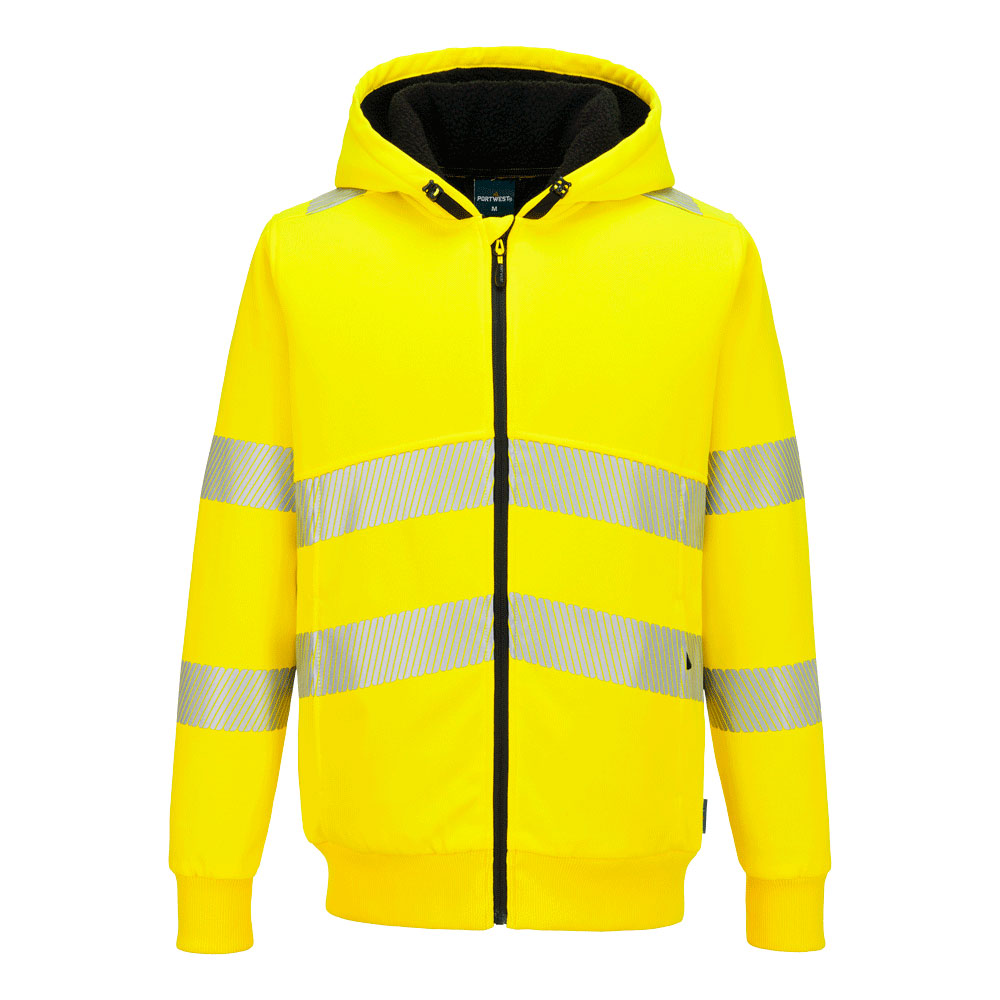 PW321 - PW321 Hi-Vis Winter Hoodie met rits - Portwest - Geel