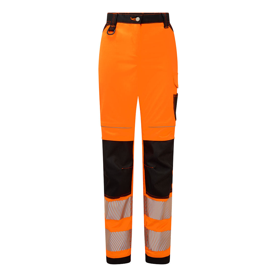 PW385 - PW3 Hi-Vis Dames Stretch Werkbroek - Portwest - Oranje/Zwart