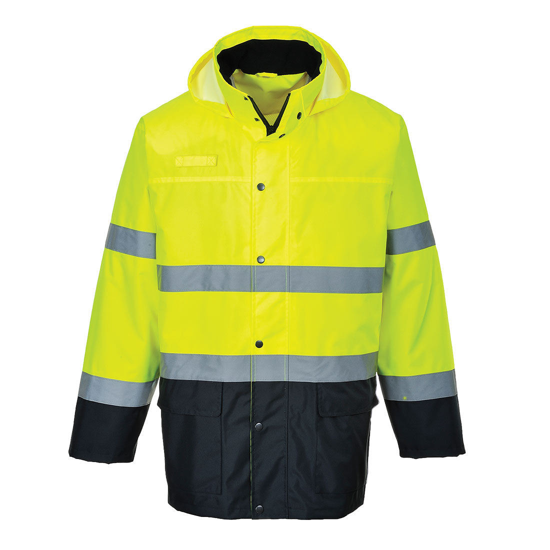 S166 - Lite Tweekleuren Jack - Portwest - Geel/Marineblauw