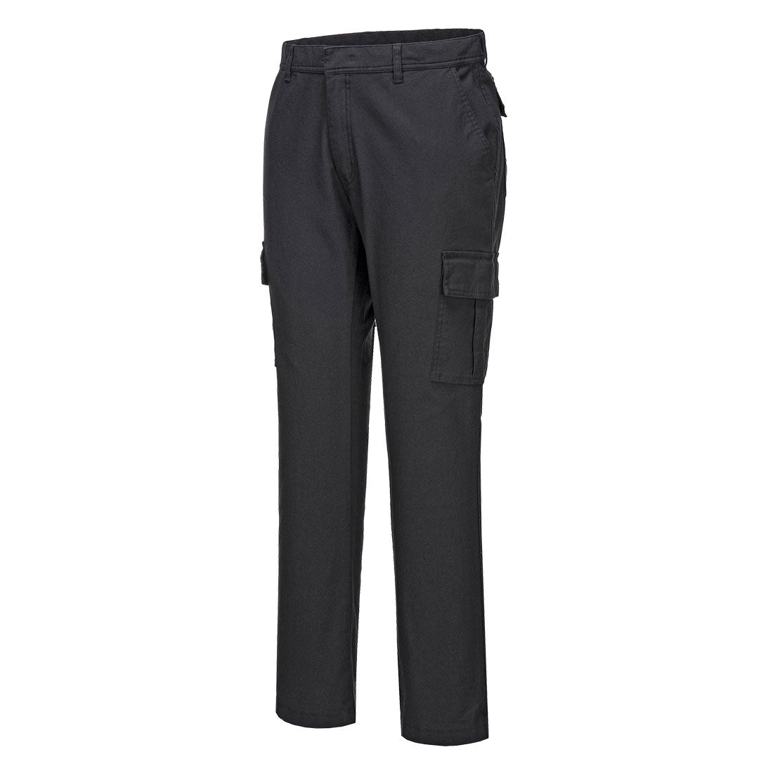 S231 - Stretch Slim Fit Combat Broek - Portwest - Zwart Kort