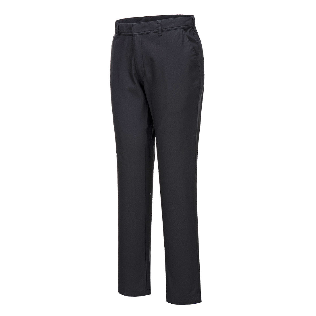 S232 - Stretch Slim Chino Broek - Portwest - Zwart Kort