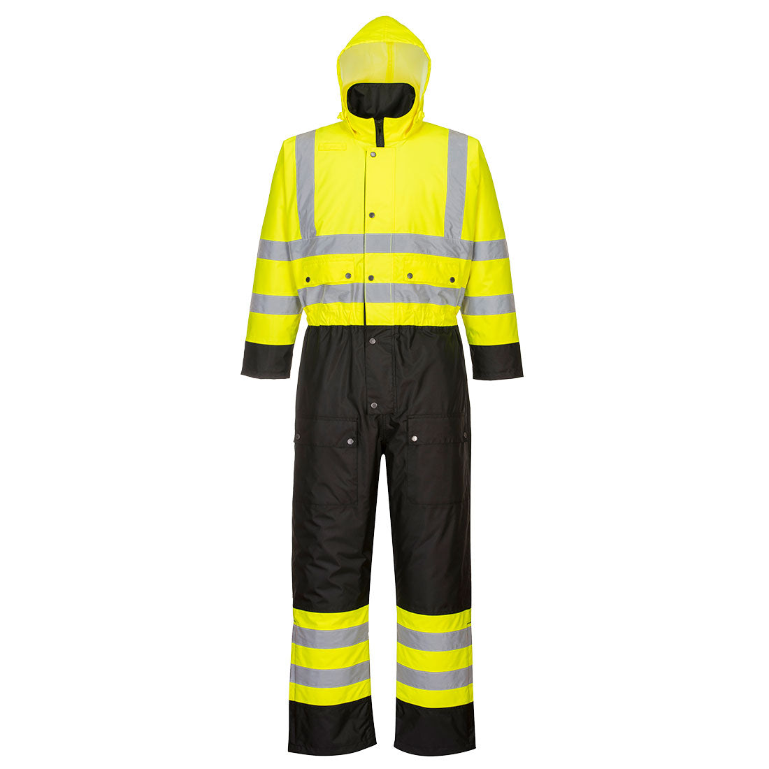 S485 - Hi-Vis Tweekleuren Overall - Gevoerd - Portwest - Geel/Zwart