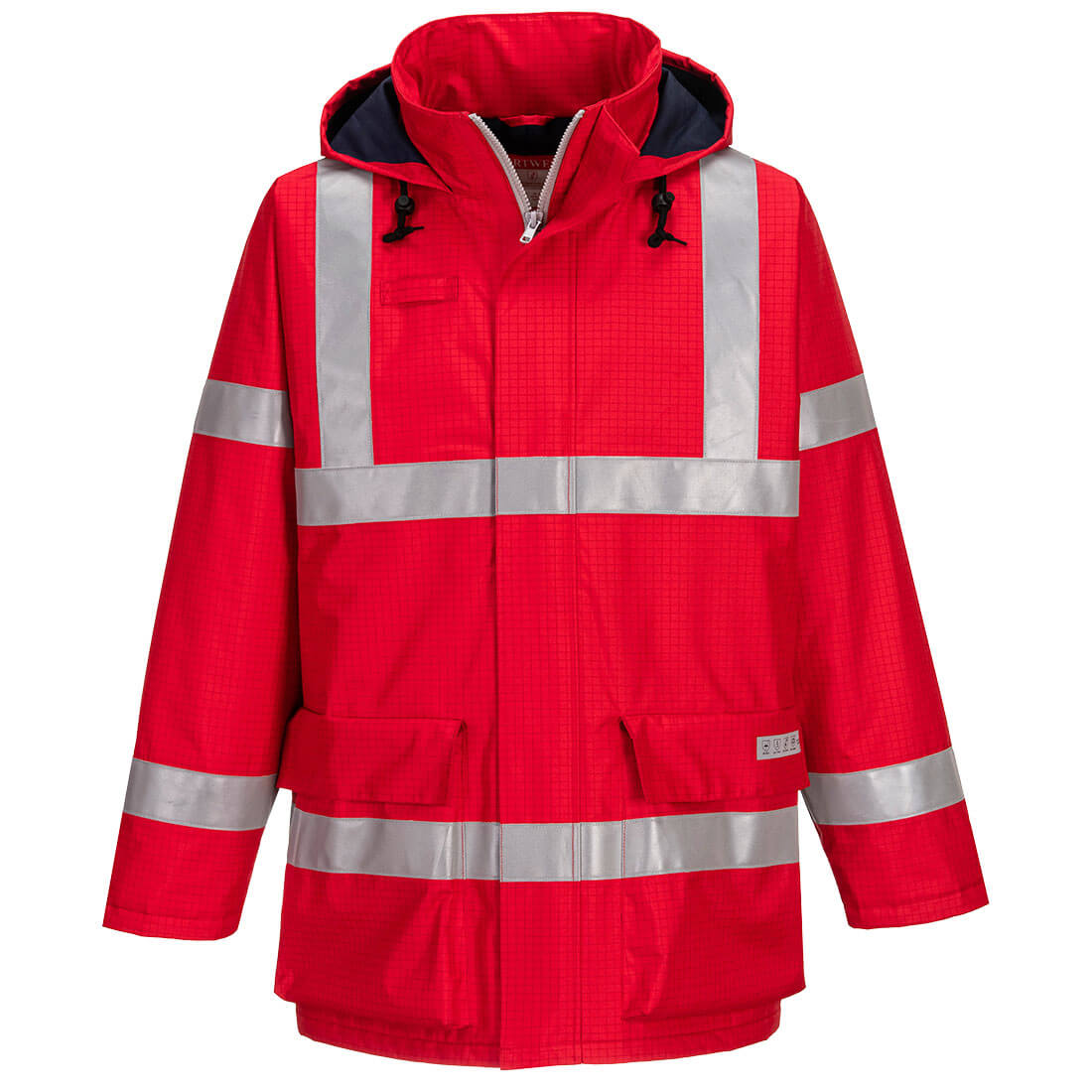 S785 - Bizflame Regen, antistatische en vlamvertragende jas - Portwest - Rood