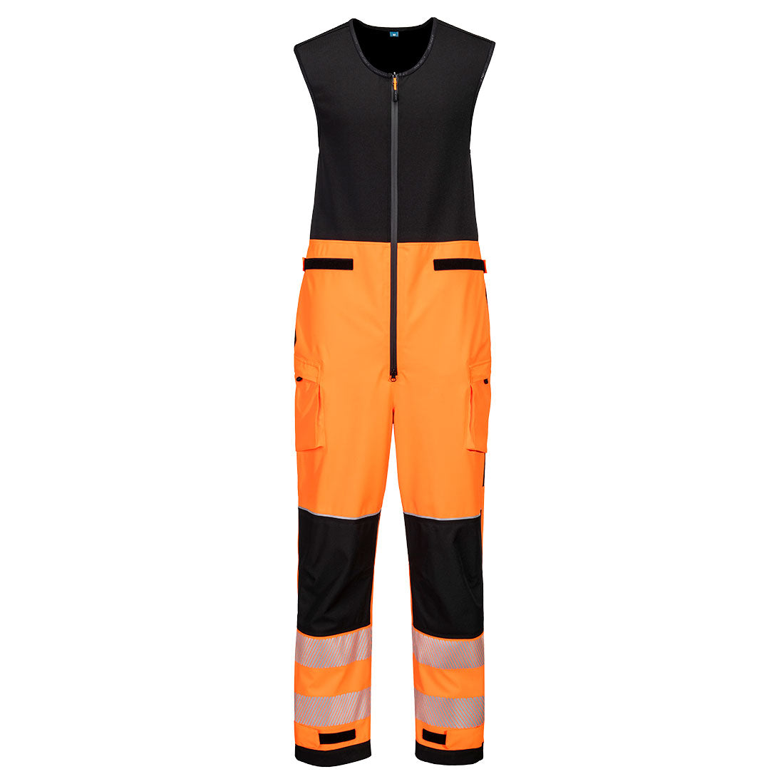 T150 - PW3 Hi-Vis Regenbestendige Salopette (3L) - Portwest - Oranje/Zwart