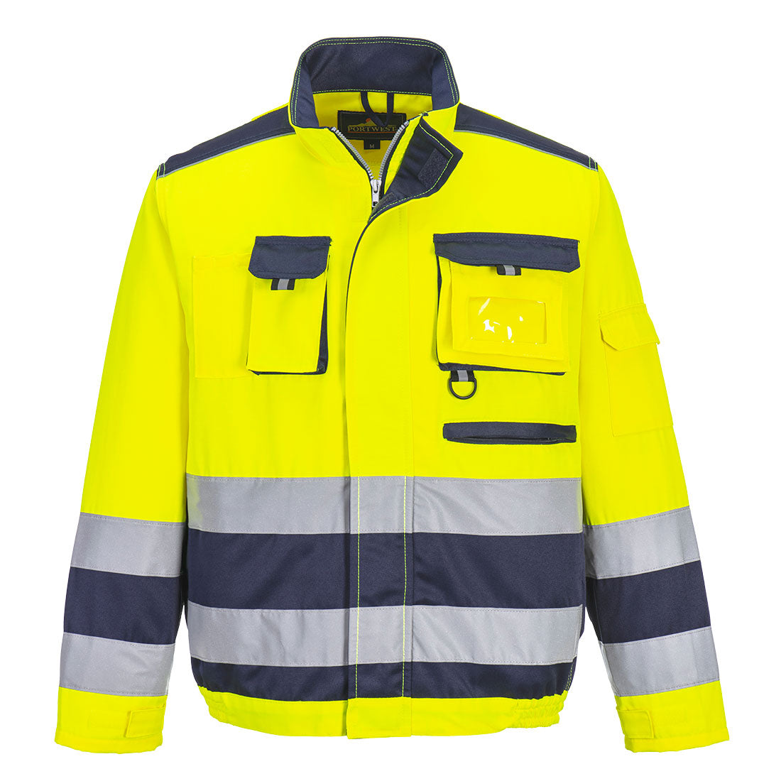 TX50 - Lille Hi-vis Jas - Portwest - Geel/Marineblauw