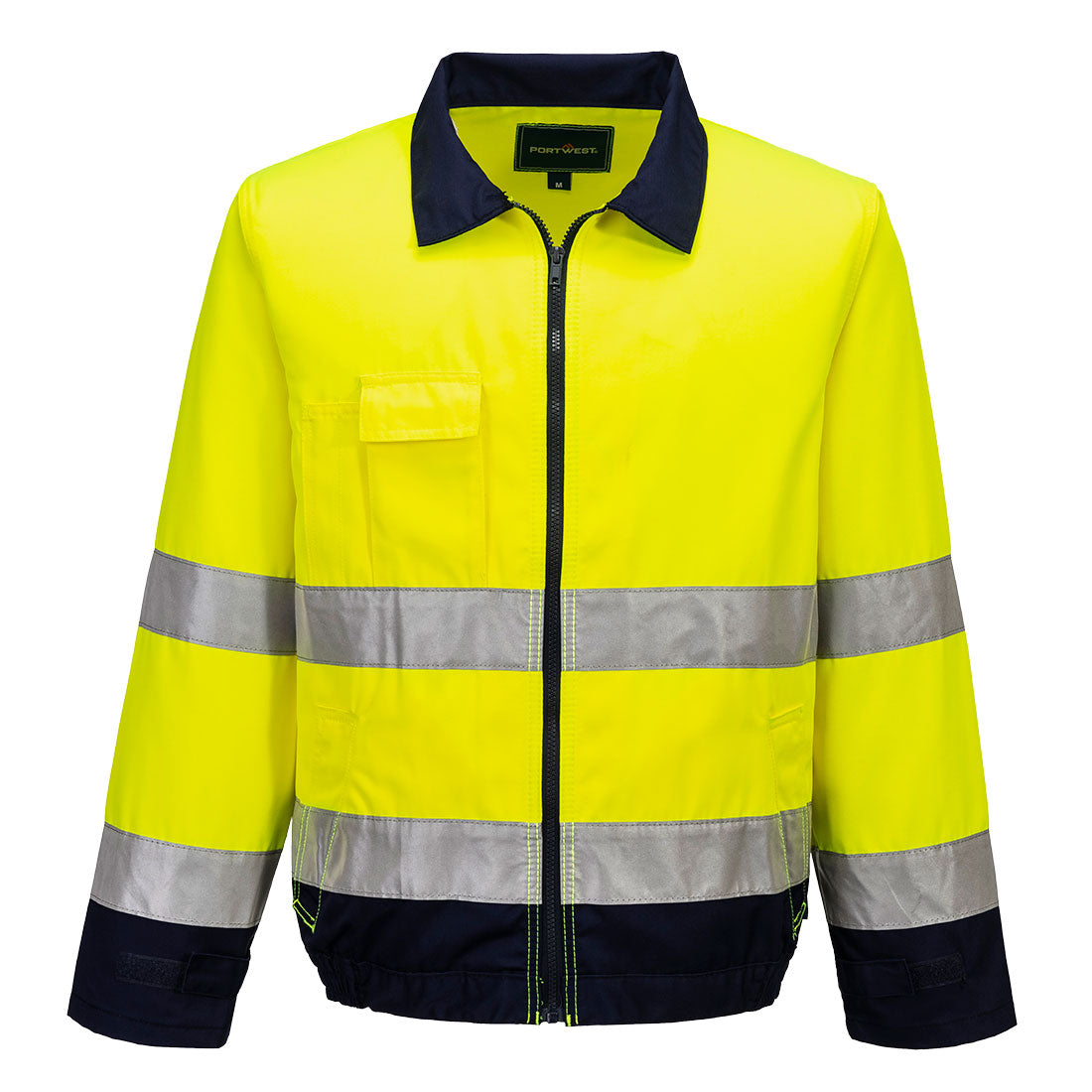 TX70 - Madrid Hi-Vis Jack - Portwest - Geel/Marineblauw