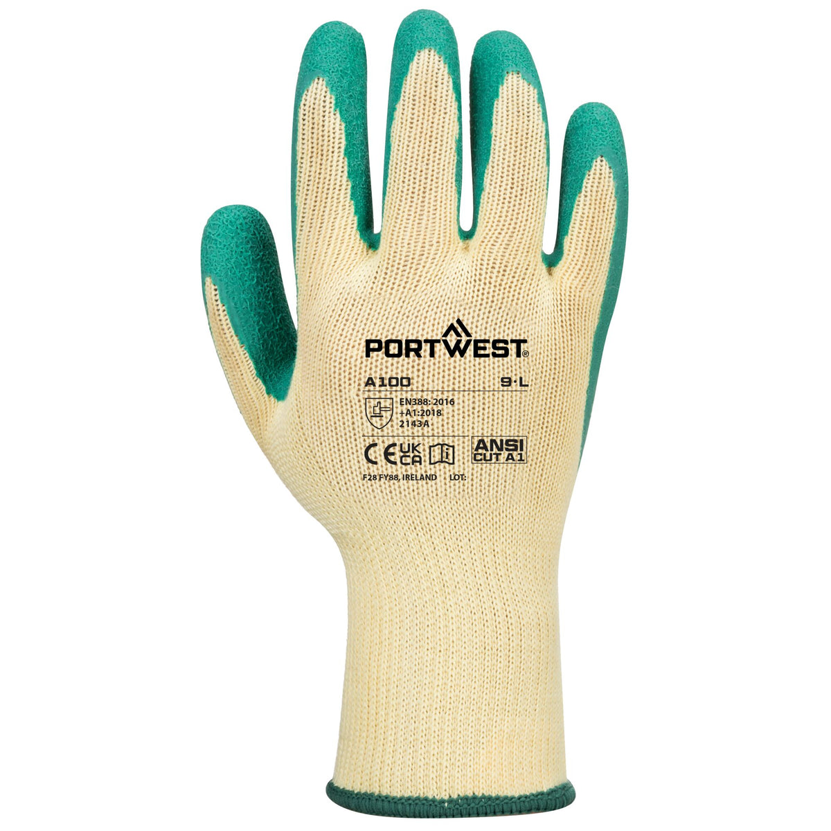 A100 - Griphandschoen - Latex - Portwest