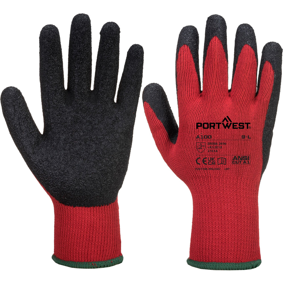 Griphandschoen - Latex - Portwest A100 Portwest