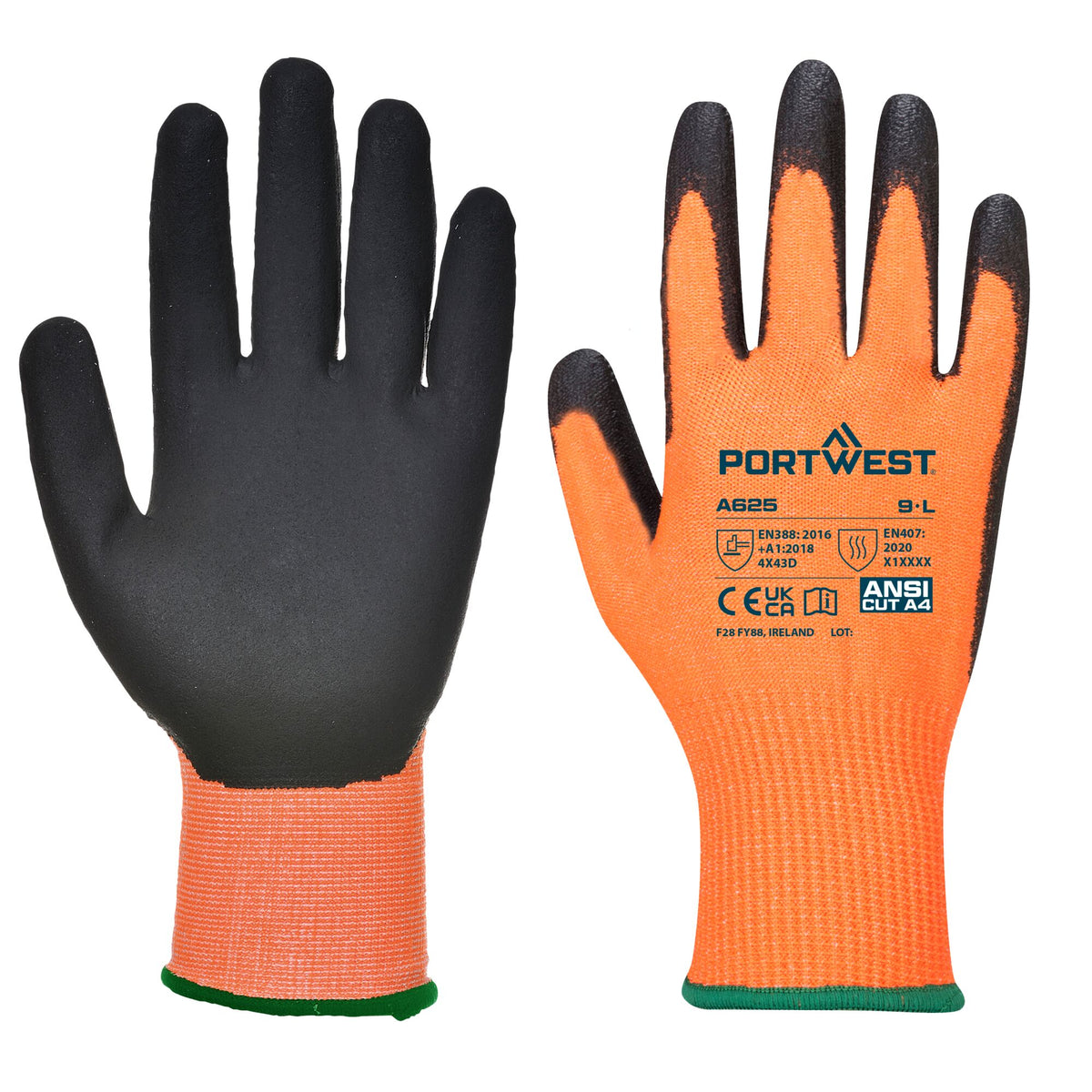 Hi-Vis Snijbestendige Handschoen - Portwest A625 Portwest