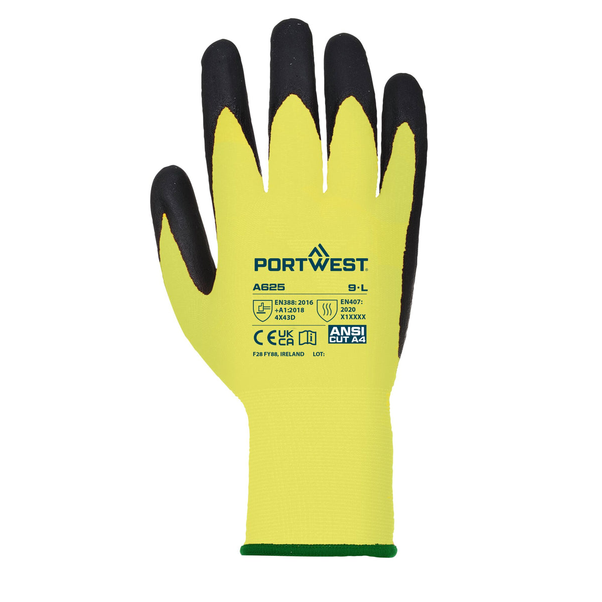 Hi-Vis Snijbestendige Handschoen - Portwest A625 Portwest