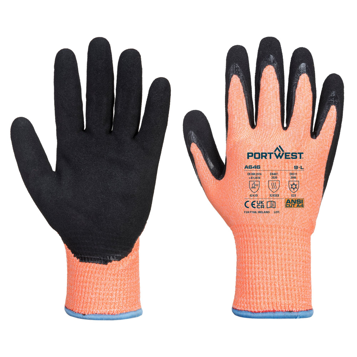 Vis-Tex Snijbestendige D13 Nitril Handschoen - Portwest A646 Portwest