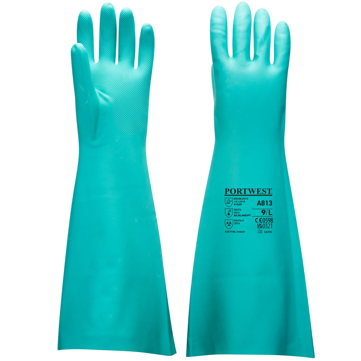 Verlengde lengte Nitrile handschoen - Portwest A813 Portwest