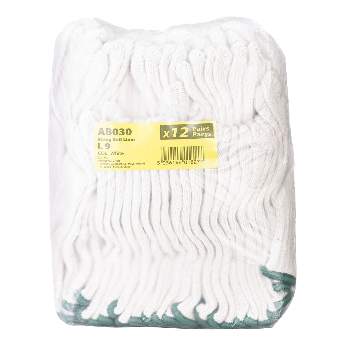 String gebreide voeringhandschoenen (288 paar) - Portwest AB030 Portwest