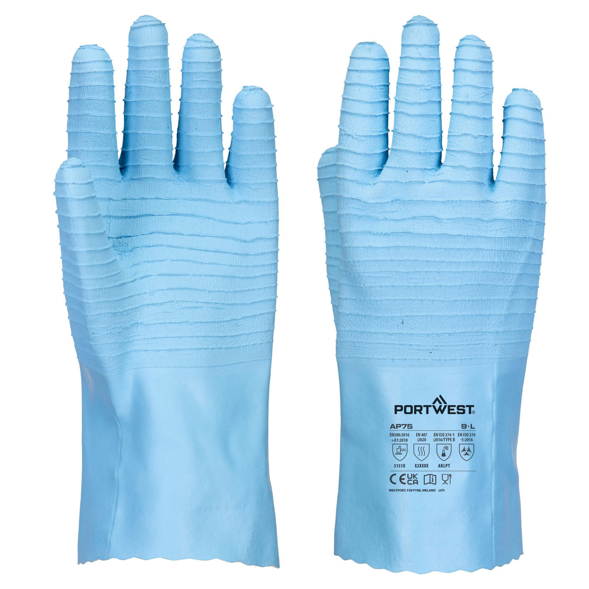 FD Chemicaliën B Latex handschoen - Portwest AP75 Portwest