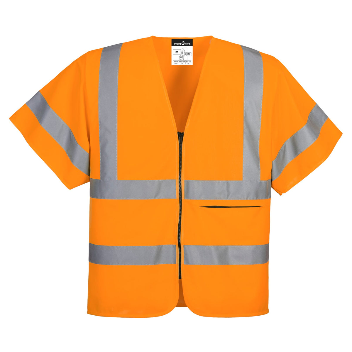 Vest met Rits en Halve Mouwen. - Portwest C372 Portwest
